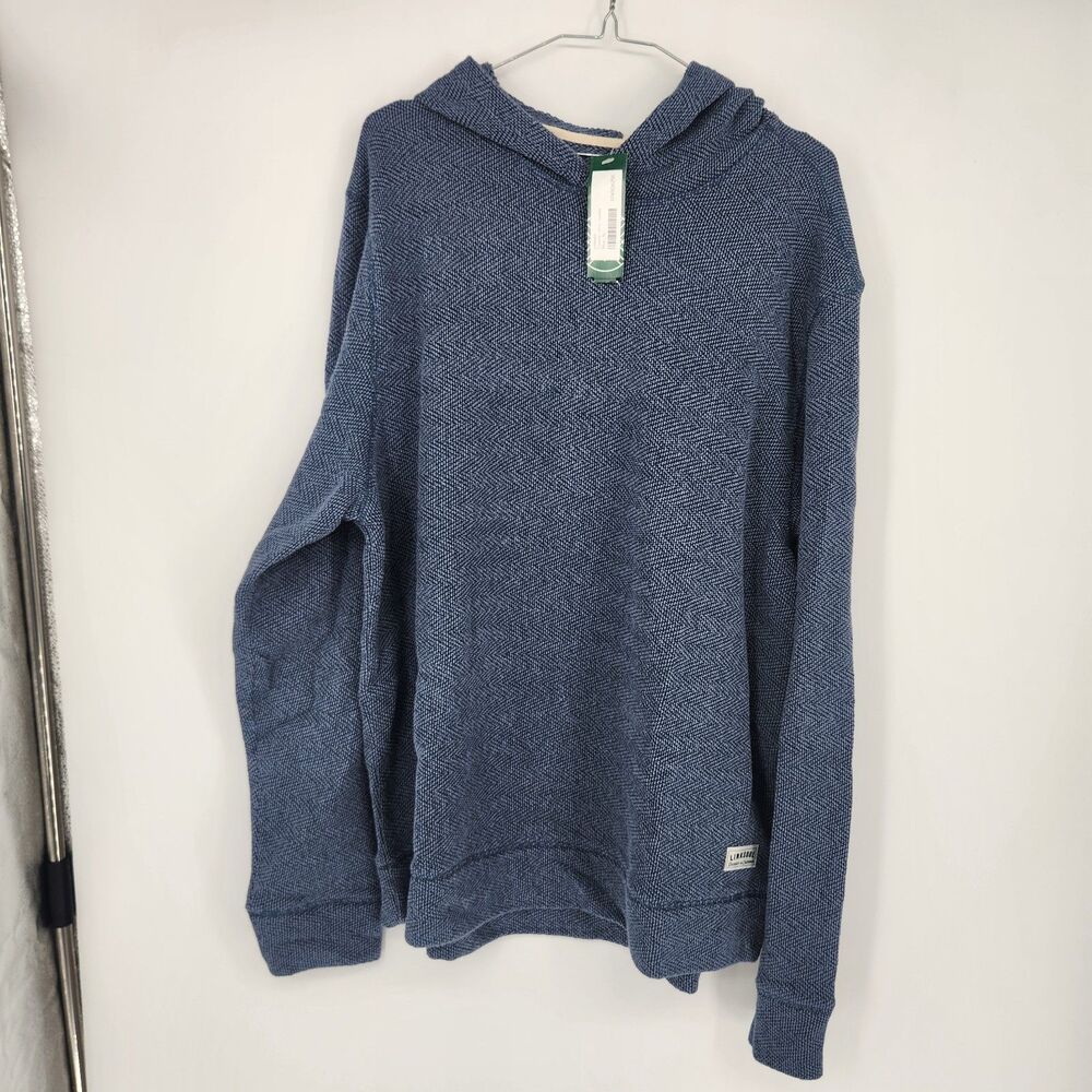 Linksoul XL Blue Coastal Terry Hoodie NWT